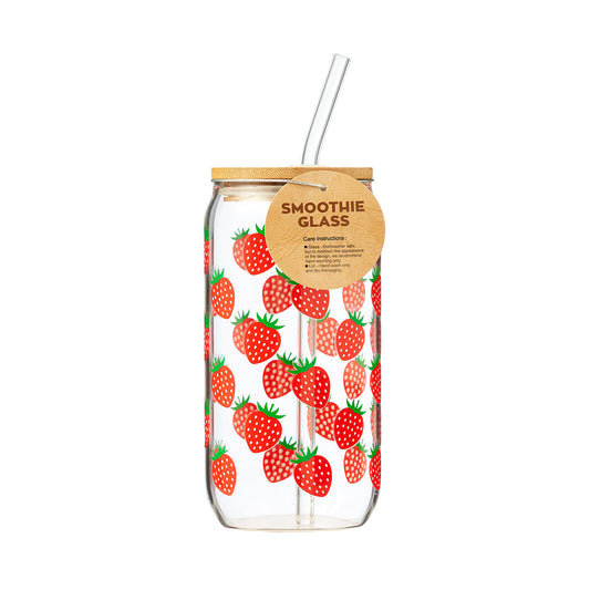 Summer Fruit Smoothie Glass 500mL Assorted