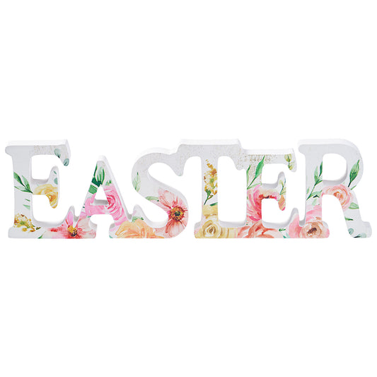 Easter Floral Tabletop Sign