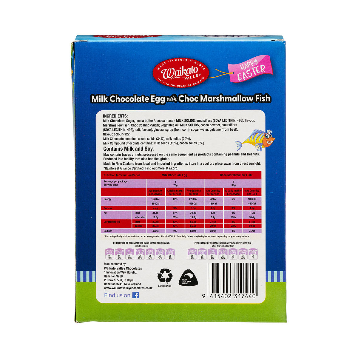Waikato Valley Choc Mallow Fish Egg 100g