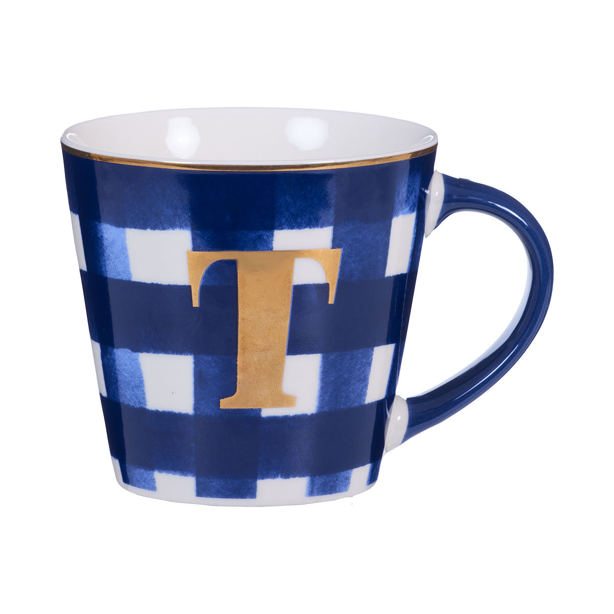 Gingham Mug Monogram LTE 350mL