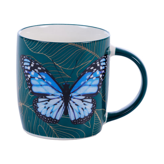Floral Butterfly Mug 350mL Assorted