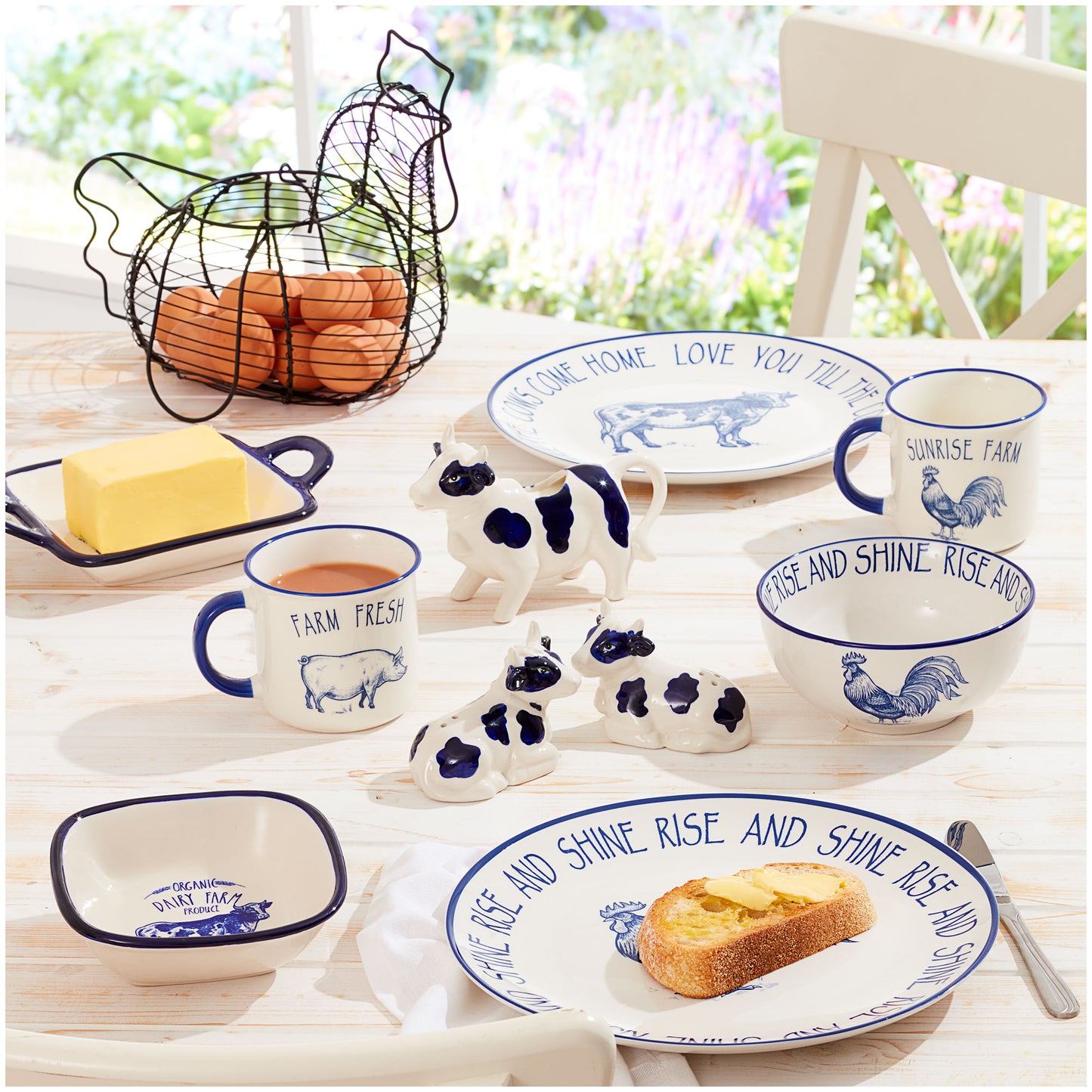 Egg Wire Basket Black