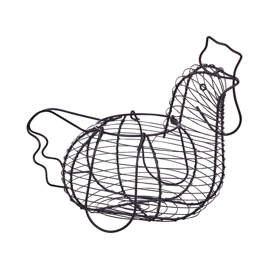 Egg Wire Basket Black