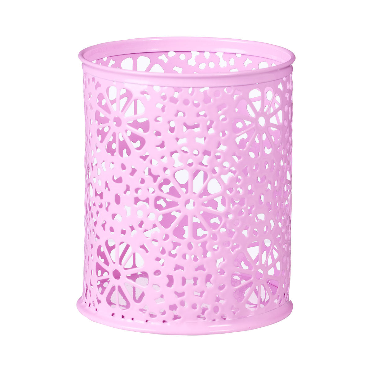 Pen Cup Metal Floral Assorted