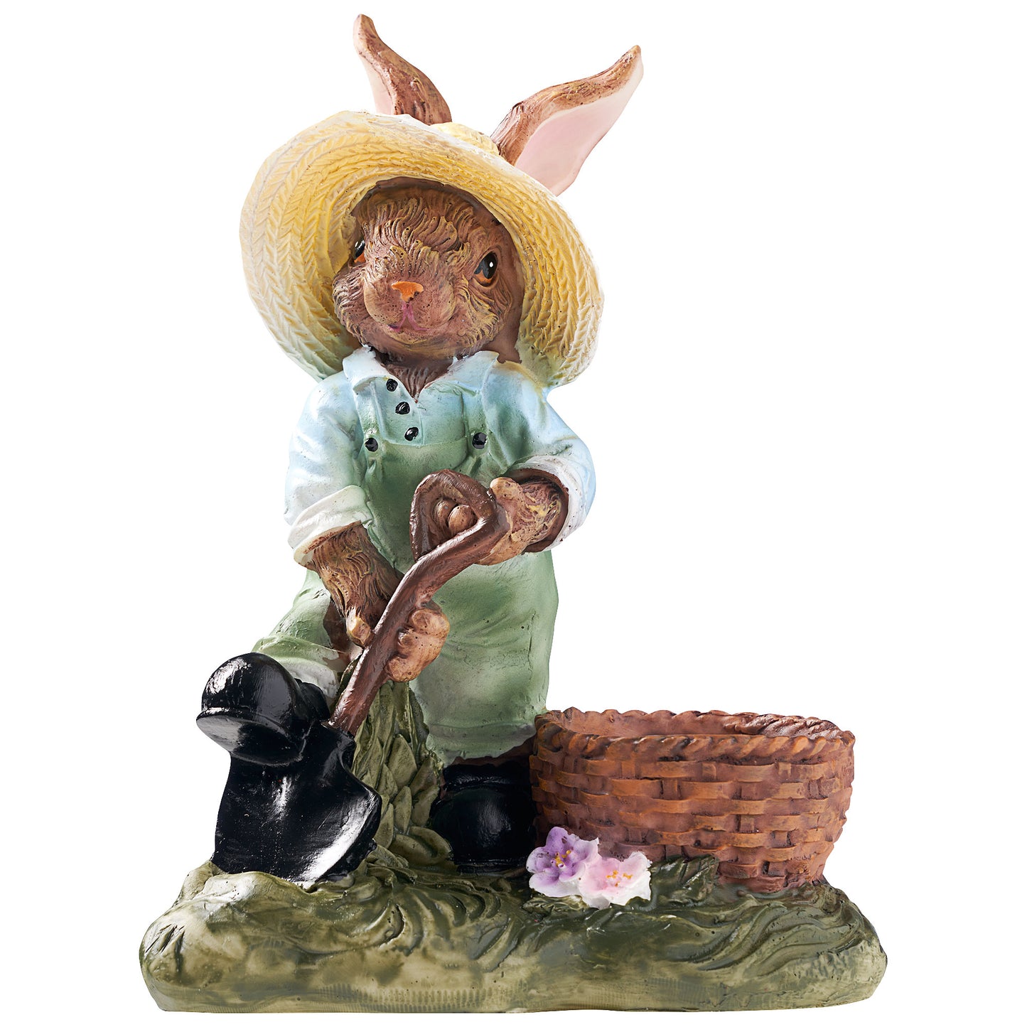 Easter Rabbit Figurine With Hat Assorted