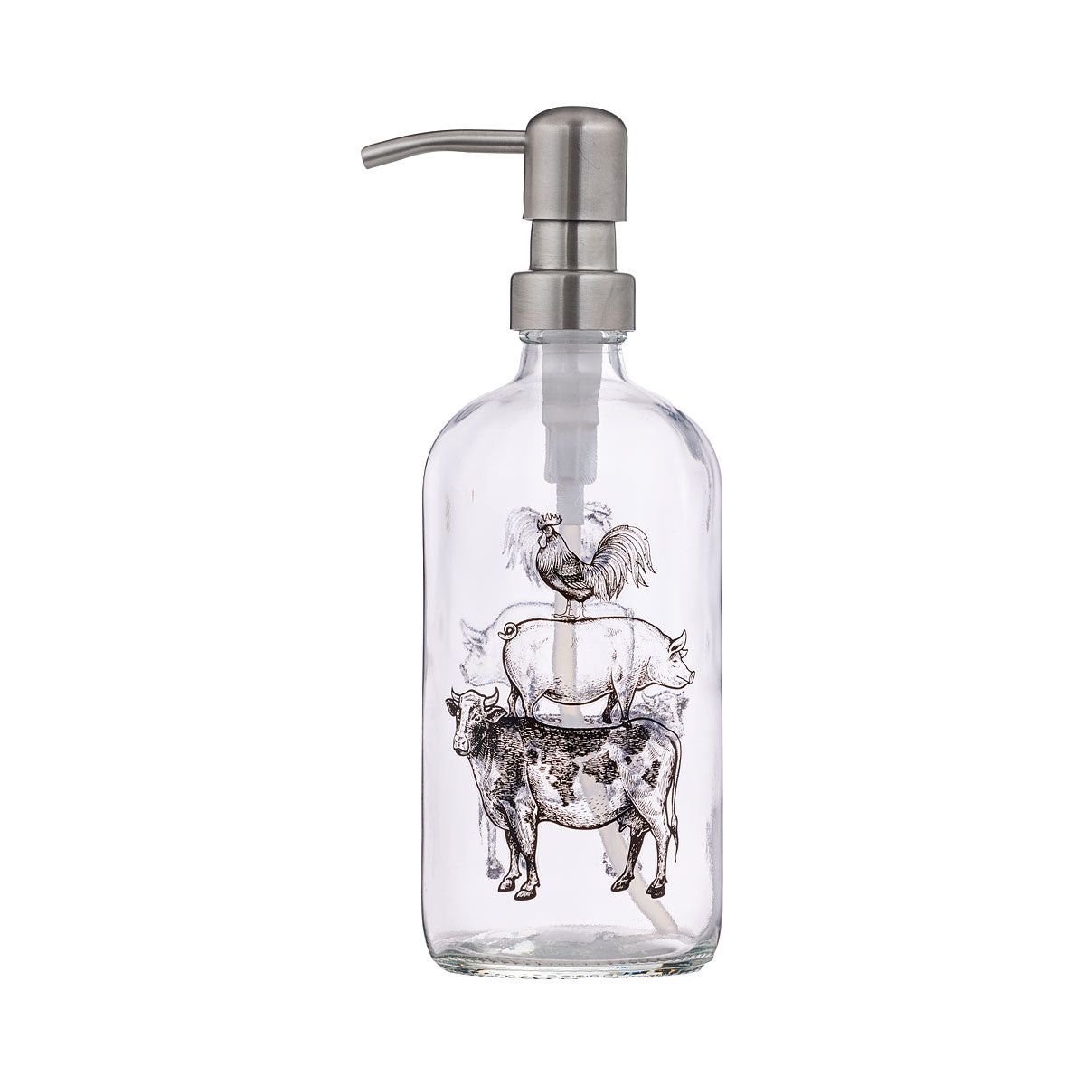 Harvest Glass Soap Dispenser 500mL Assorted