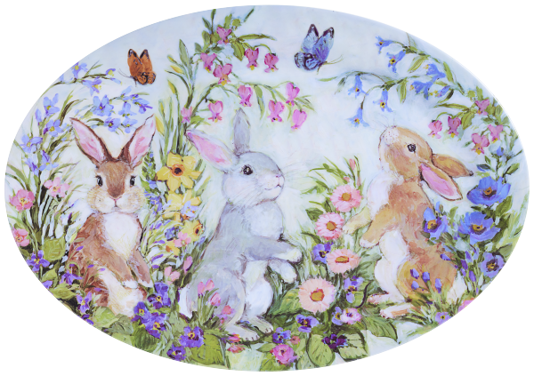 Easter Melamine Oval Platter Large