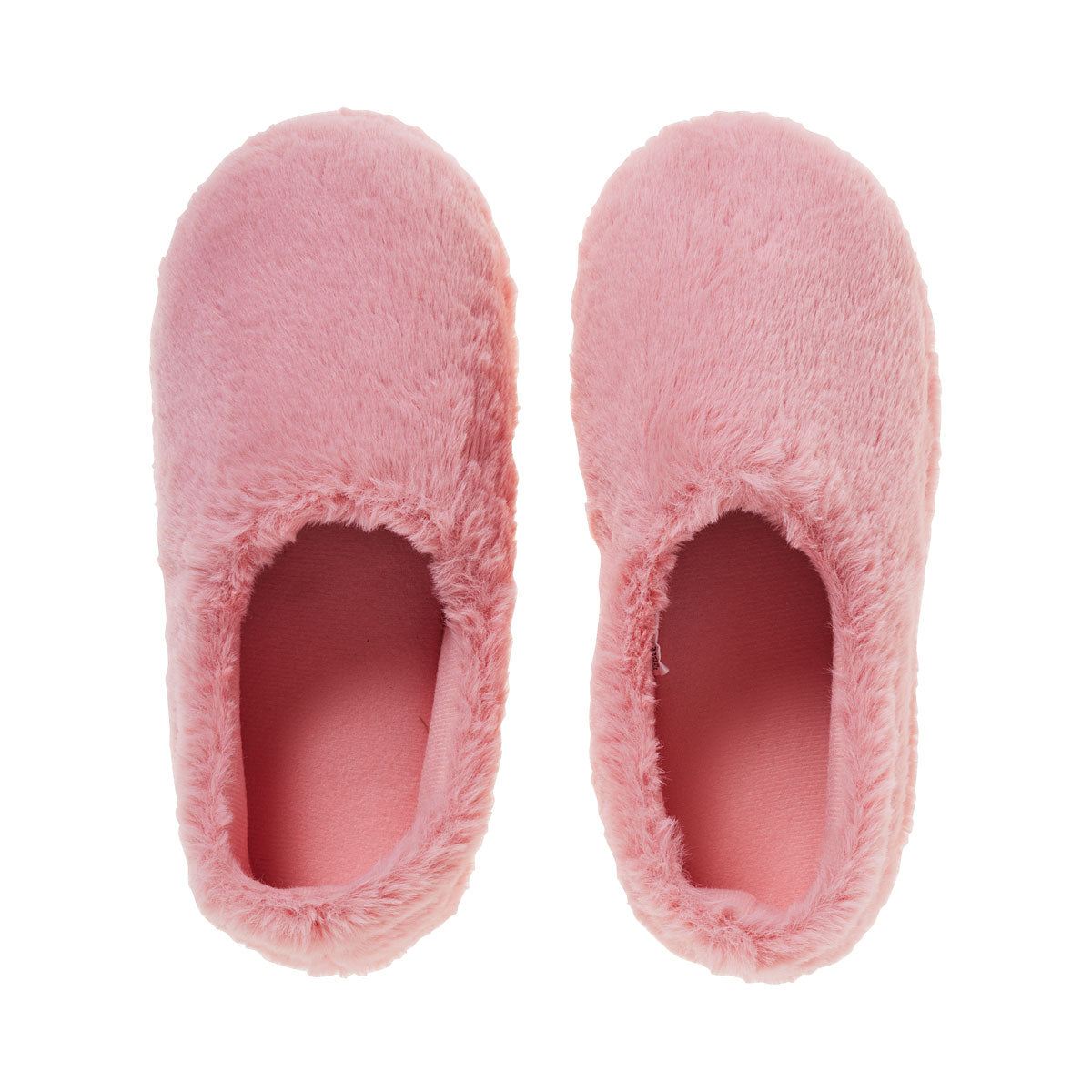 Faux Fur Slippers Pink