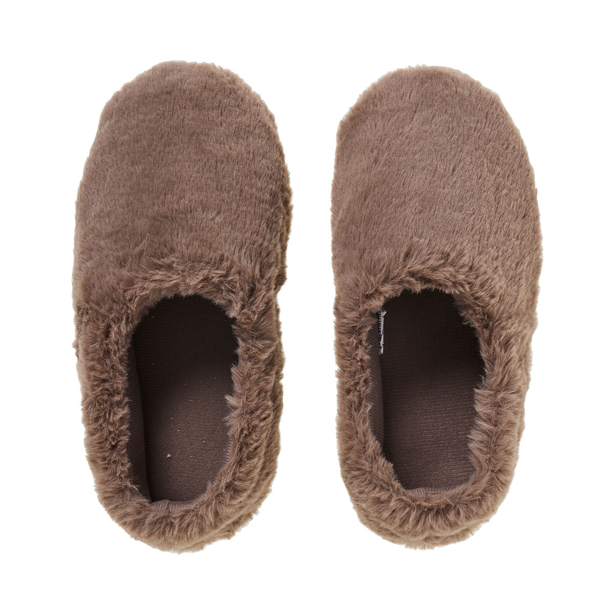Faux Fur Slippers Mocha