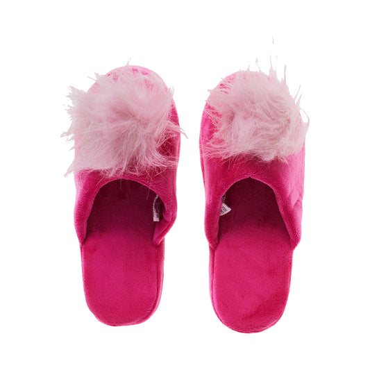 Pom Pom Scuffs Fuchsia