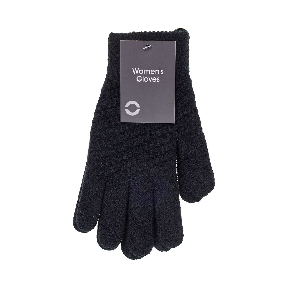 Cable Gloves Grey & Black