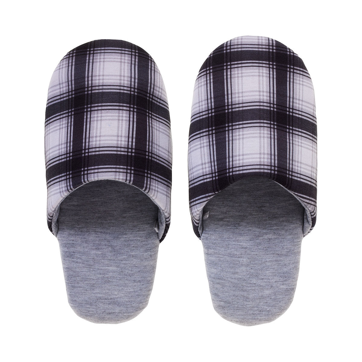 Printed Scuffs Black Plaid
