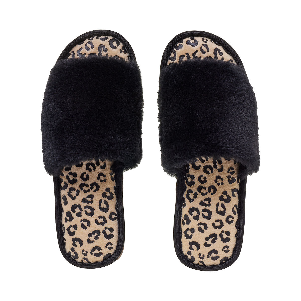 Faux Fur Slides Animal
