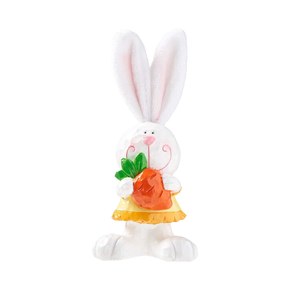 Easter Happy Bunny With Soft Ears Figure