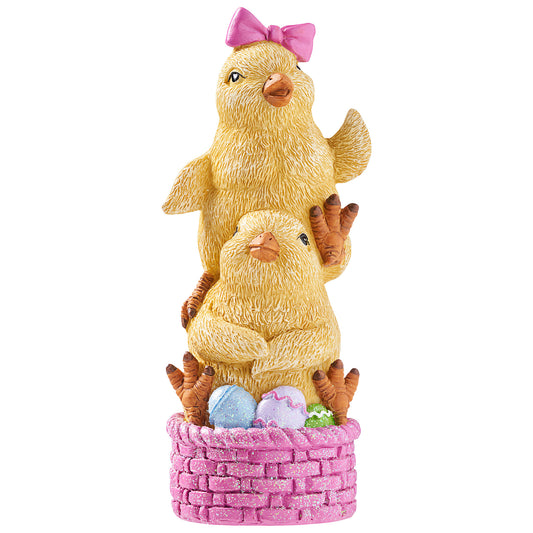 Easter Stacked Bunny/Chicks Figure