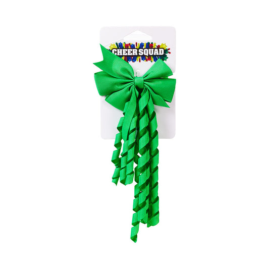 Sports Carnival Korker Hair Ring With Bow Green