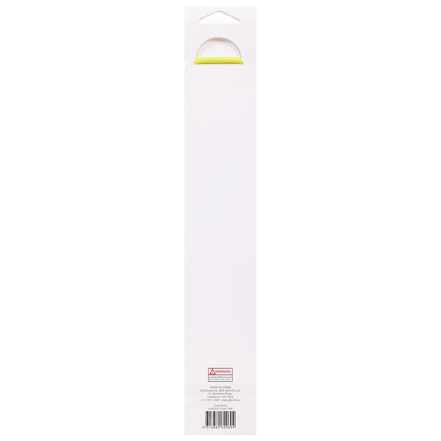 Sports Carnival Hair Ring Extension Plait Yellow
