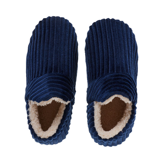 Ribbed Slipper Boots Navy S/M/L