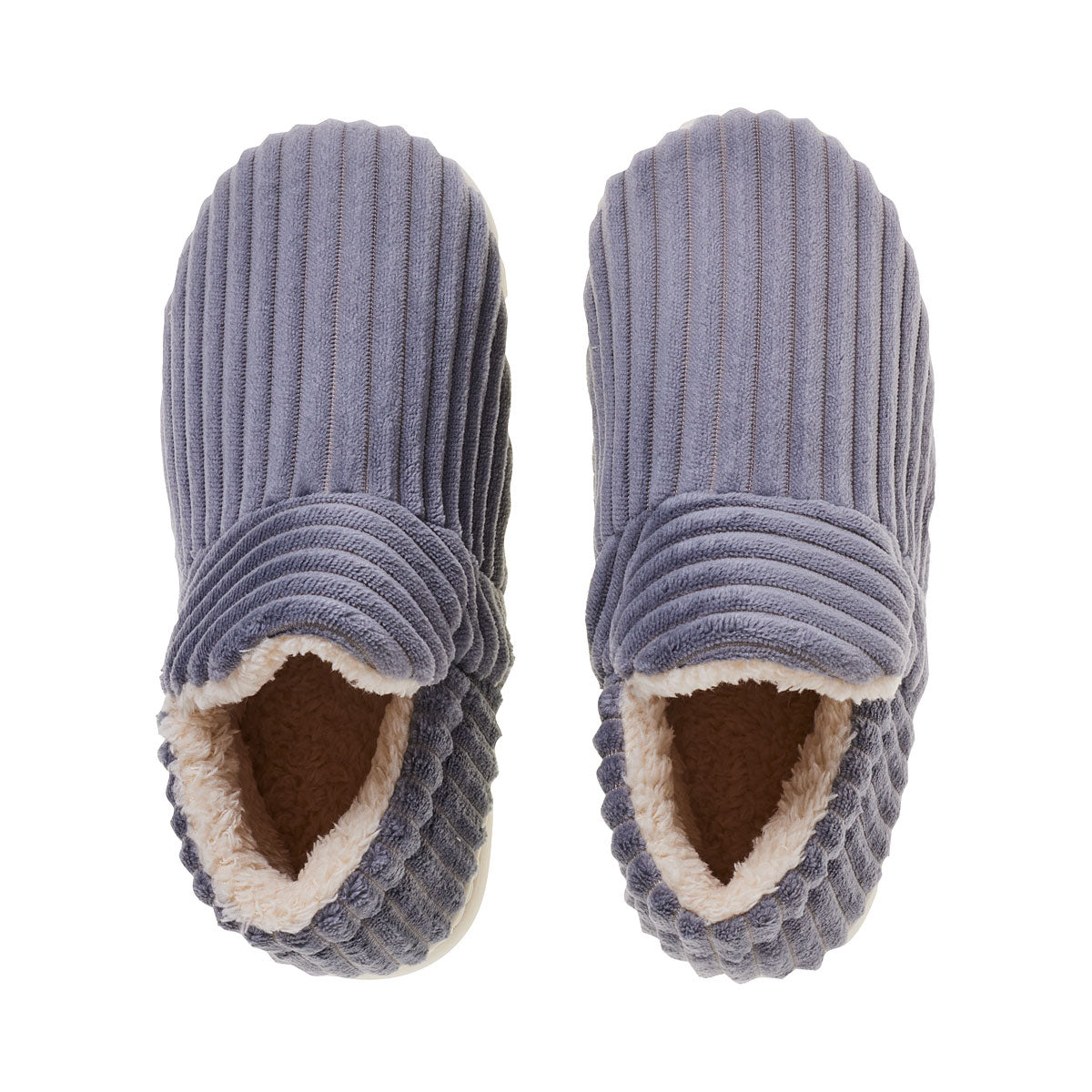 Ribbed Slipper Boots Grey S/M/L