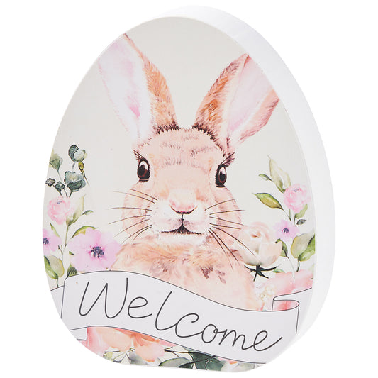 Easter Floral Egg Welcome Tabletop Decoration