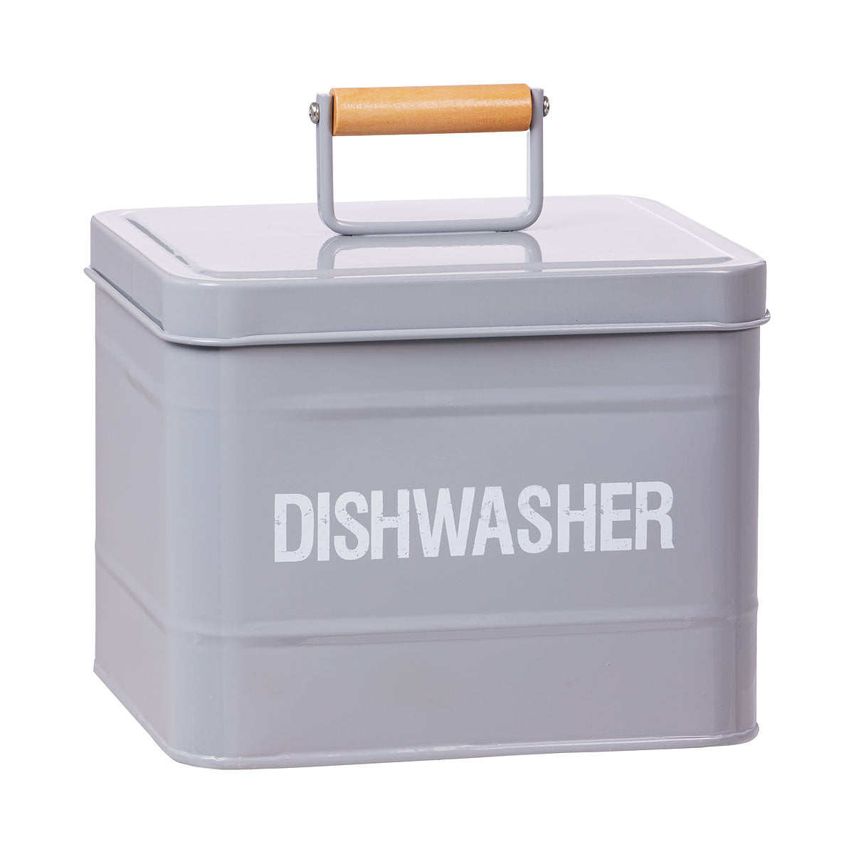 Vintage Storage Dishwasher Tin Grey
