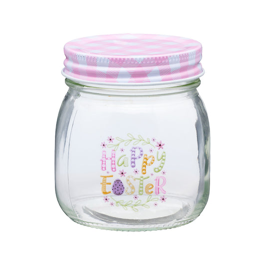 Easter Glass Jar With Motif 300mL