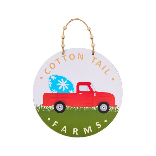 Easter Hanging Round Plaque Assorted