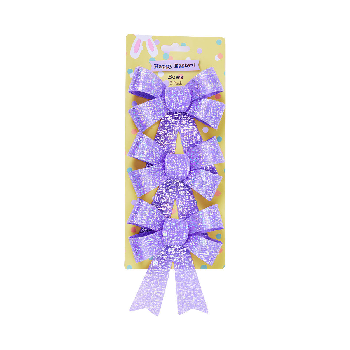 Easter Rainbow Bow 3pk
