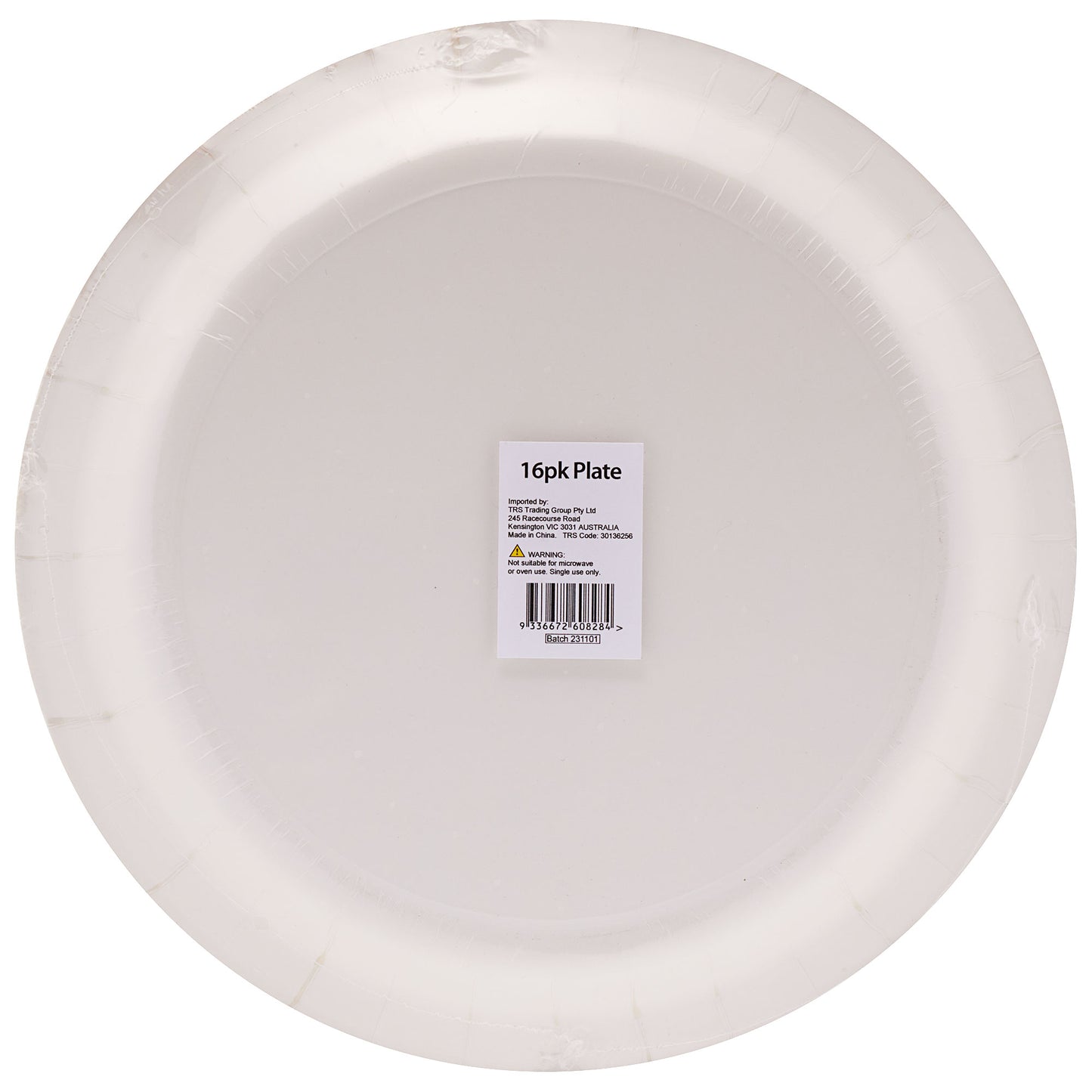 Blue Stripe Plate 23cm 16pk