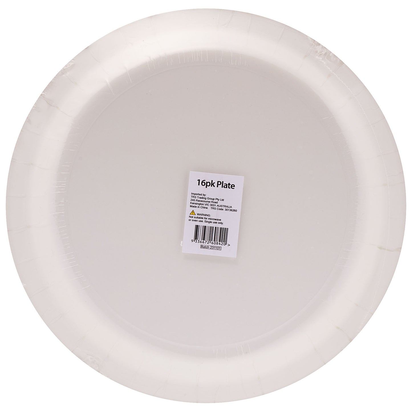 Carnival Stripe Border Plate 23cm 16pk