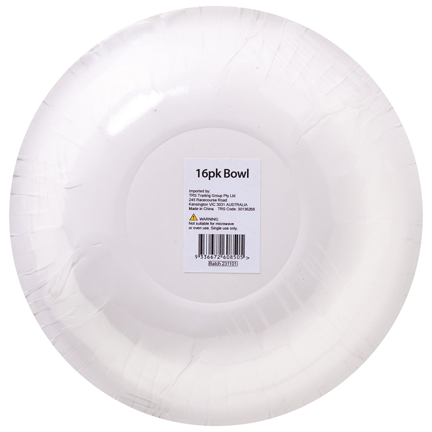 Mint Stripe Bowl 16pk 18cm