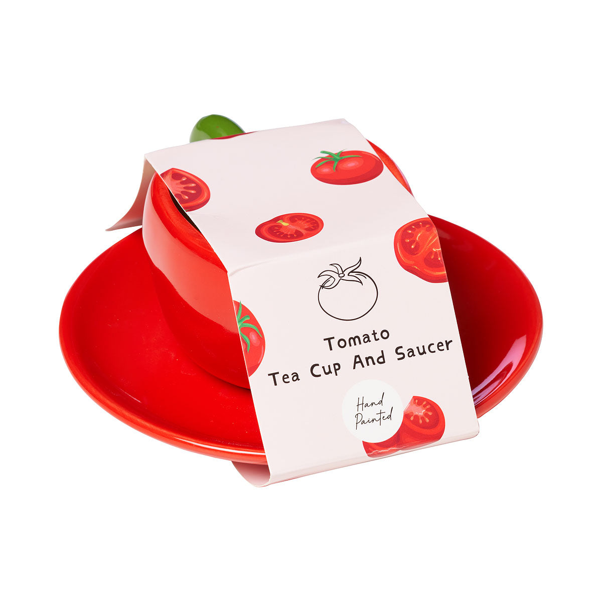 Tomato Tea Cup And Saucer