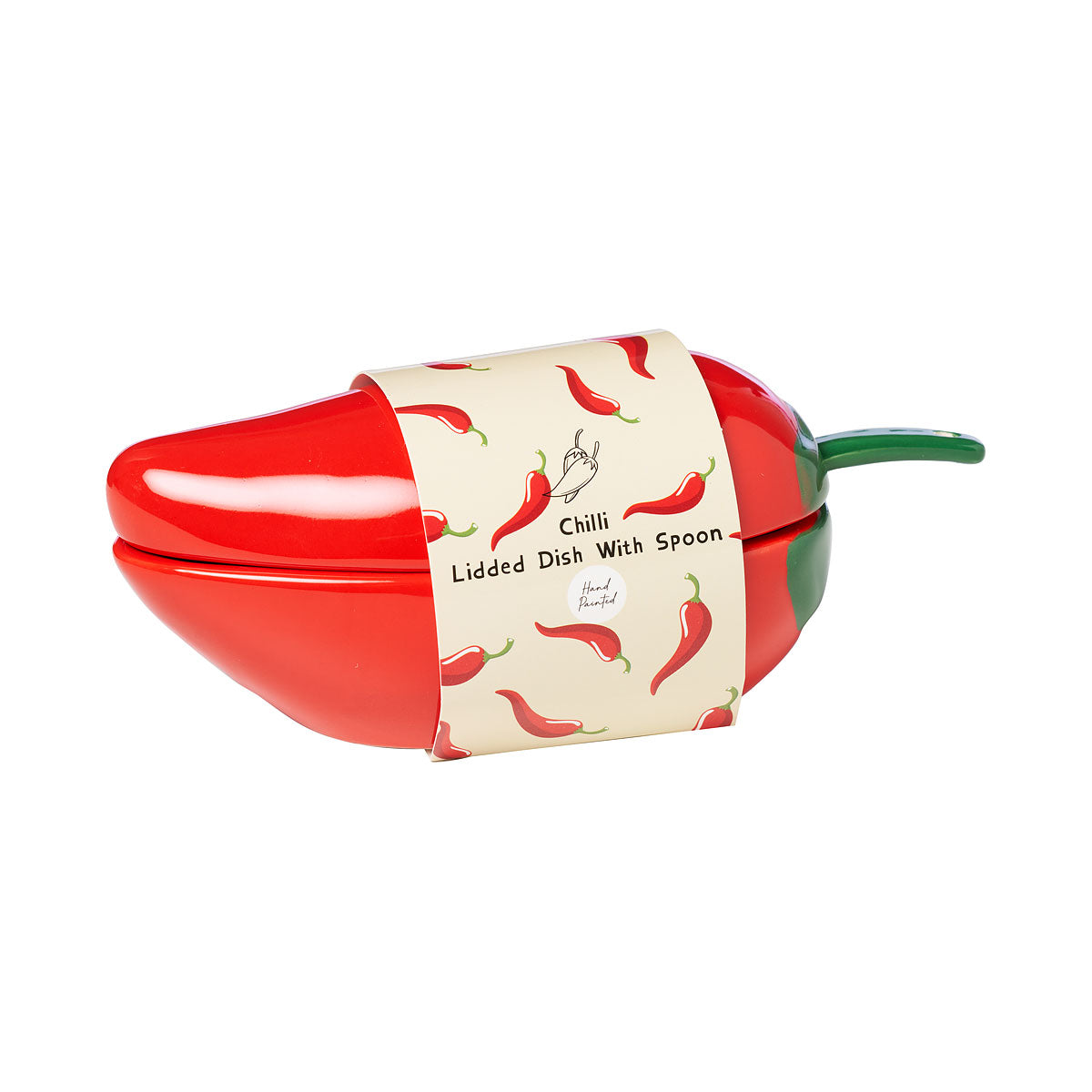Chilli Lidded Dish With Spoon
