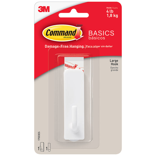 Command Basics Removeable Hook Large 1pk