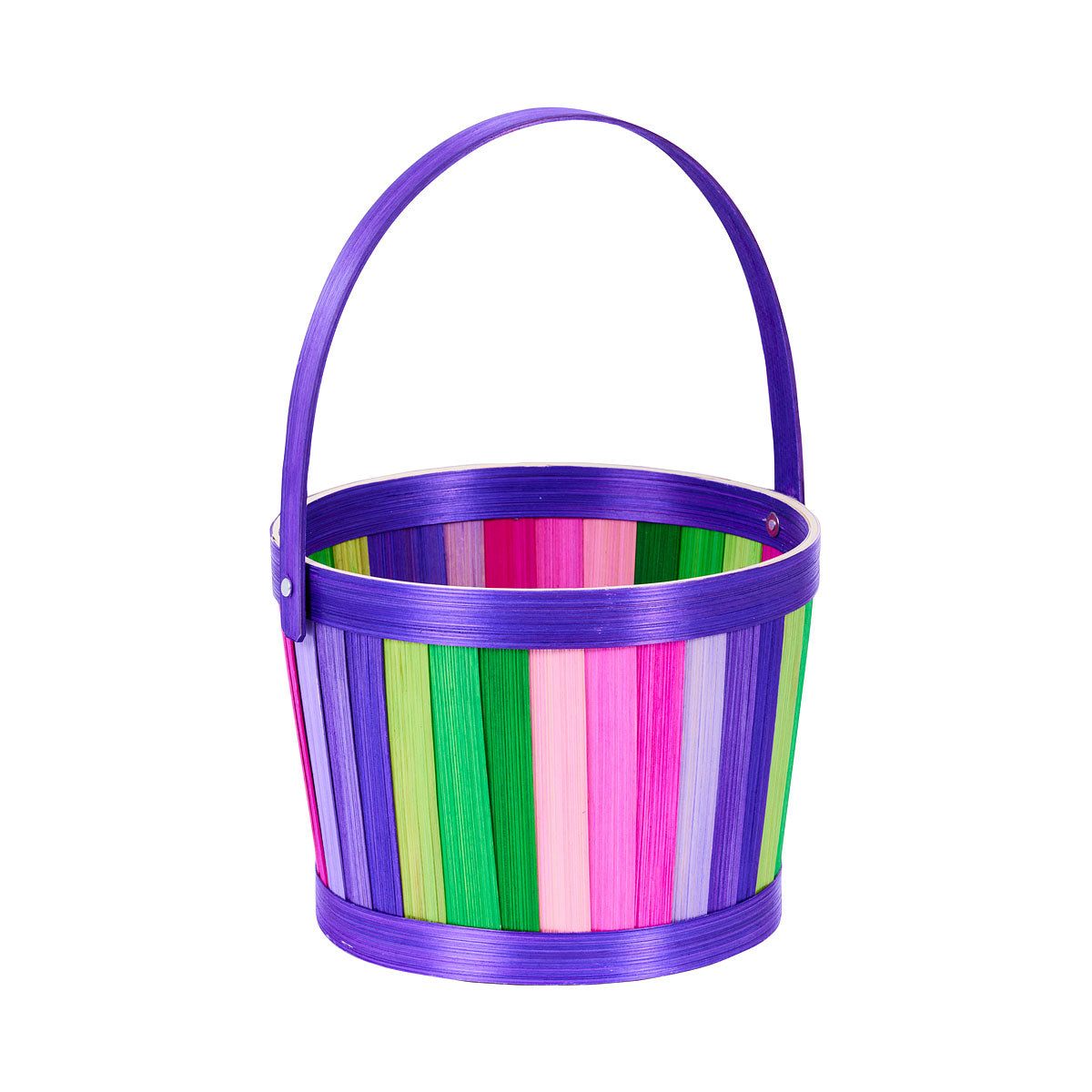Easter Basket Rainbow Vertical Stripe Small