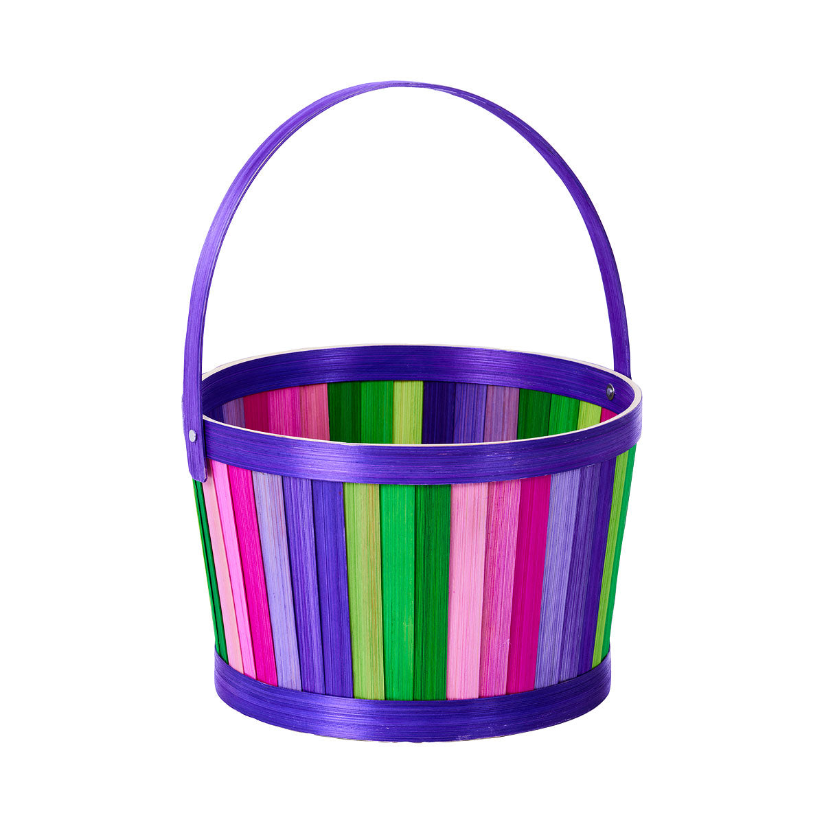 Easter Basket Rainbow Vertical Stripe Medium