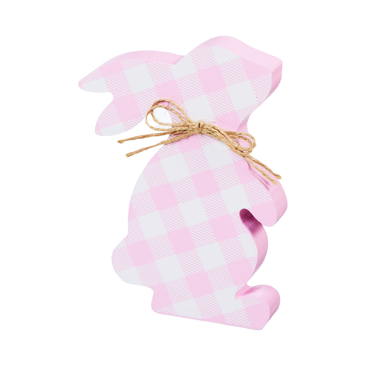 Easter Gingham Bunny Figure