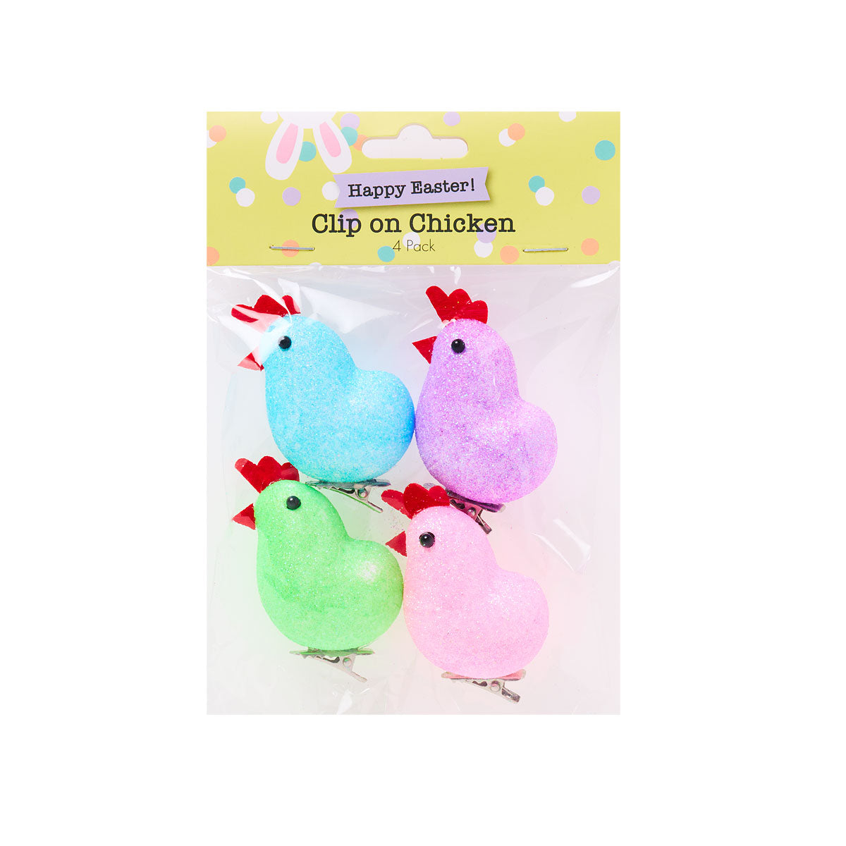 Easter Clip-On Chicken 4pk