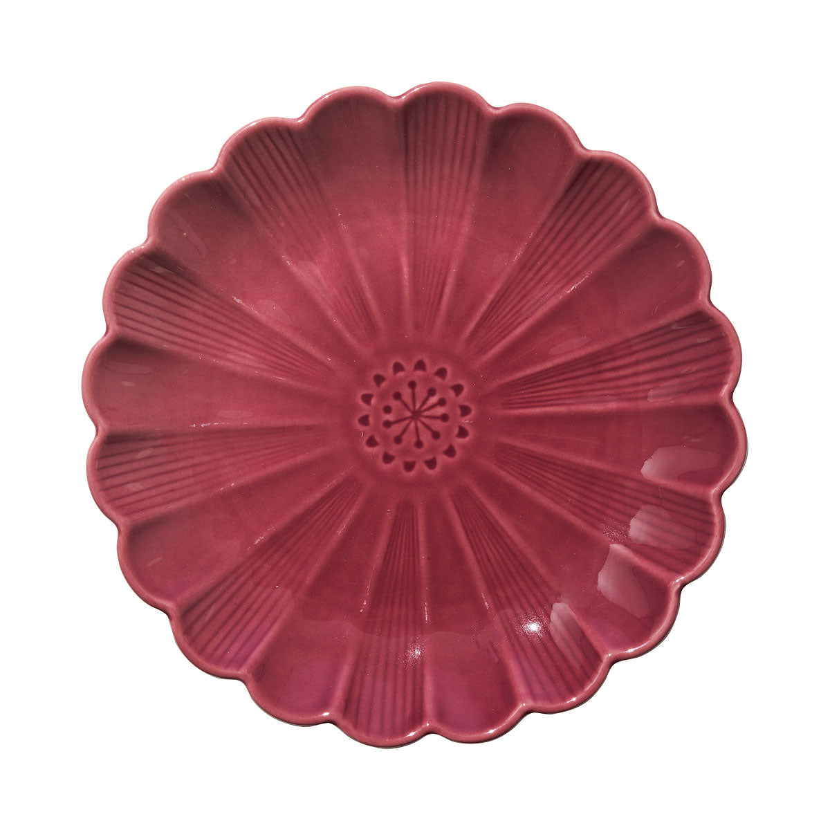 Midnight Flower Reactive Plate 25.5cm Assorted
