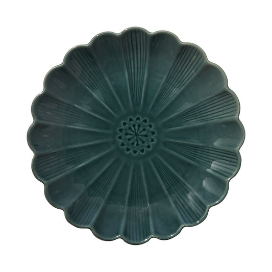 Midnight Flower Reactive Plate 25.5cm Assorted