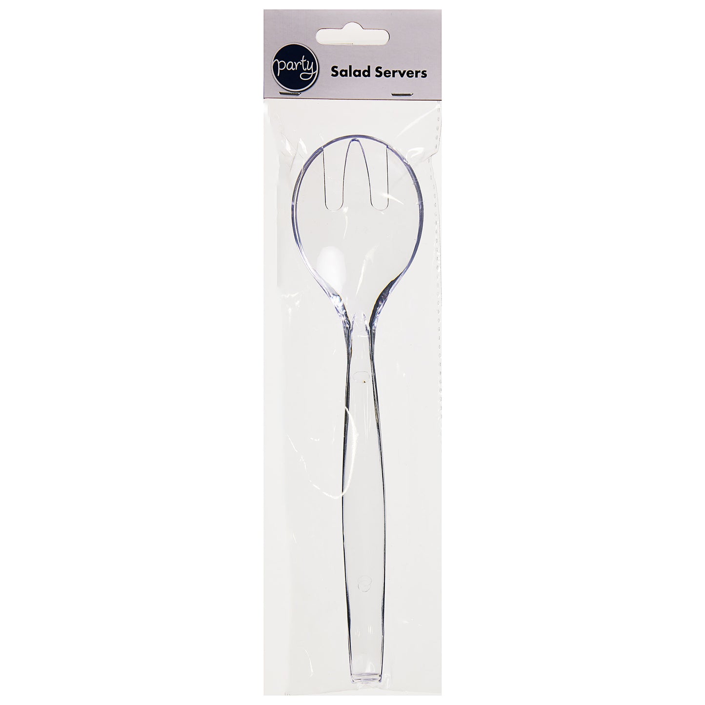 Salad Servers Clear 2pk
