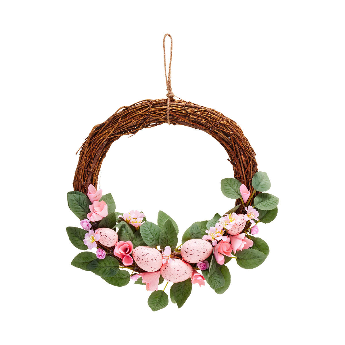 Easter Wicker Half Wreath Assorted