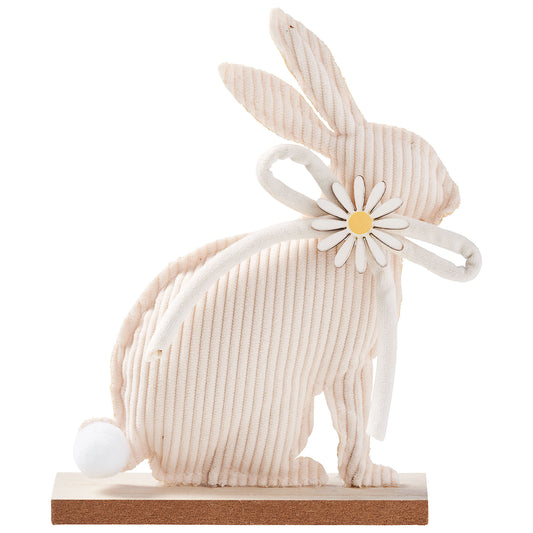 Easter MDF Bunny Corduroy Figure Assorted