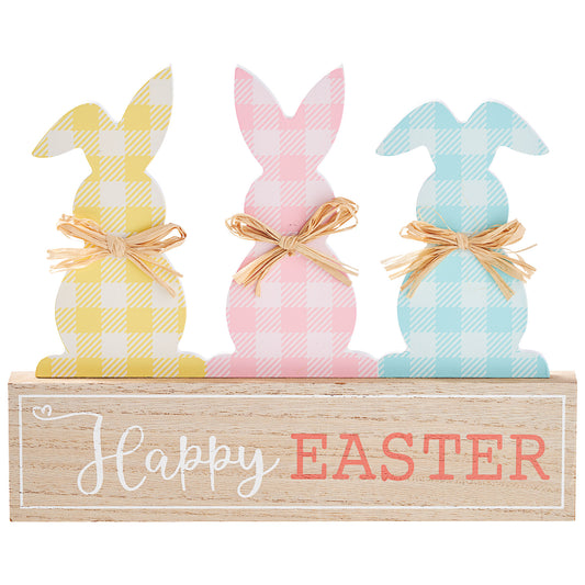Easter Bunny Block Happy Easter
