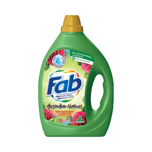 Fab Laundry Liquid Waratah Flower & Lime 1.8L