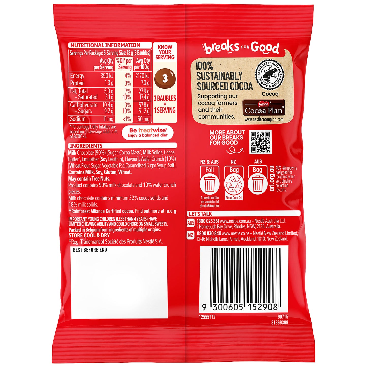 Nestle Kit Kat Baubles 110g