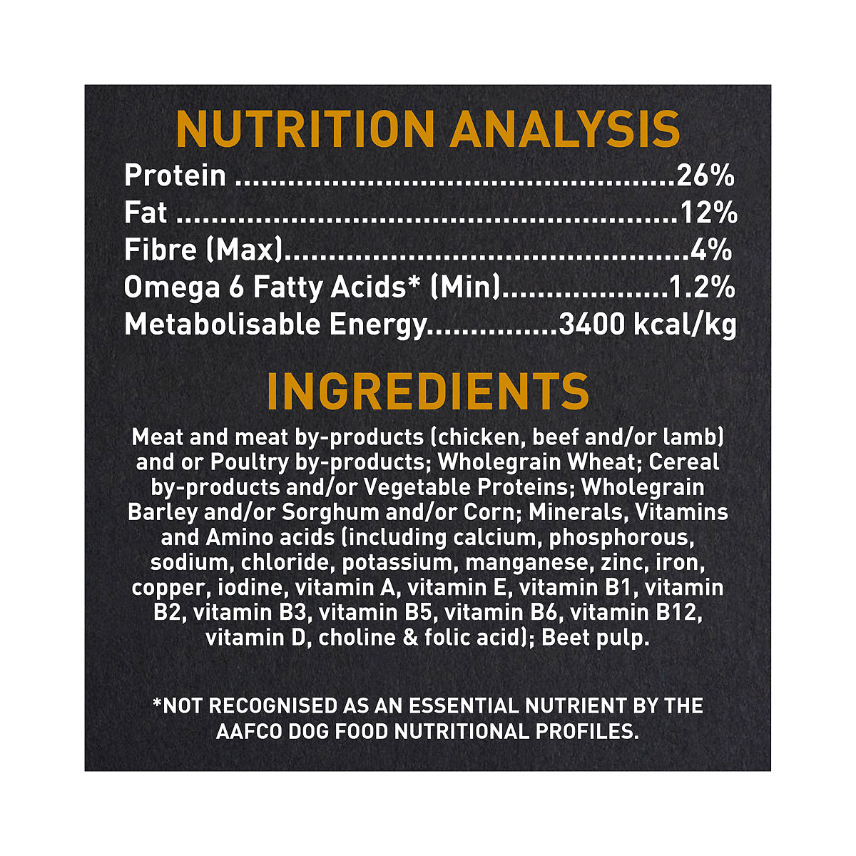 Purina Supercoat Active Dry Dog Food Beef 3kg