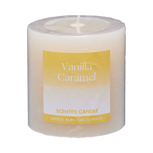 Scented Pillar Candle Vanilla Caramel 7cm