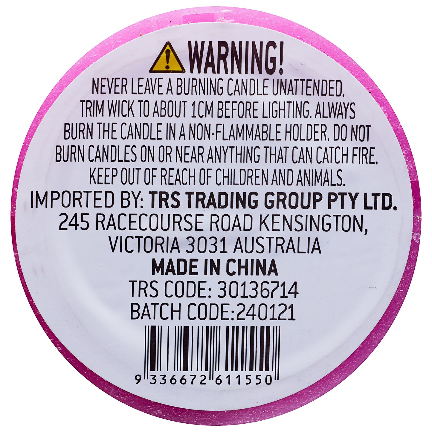 Scented Pillar Candle Rose Bouquet 7cm