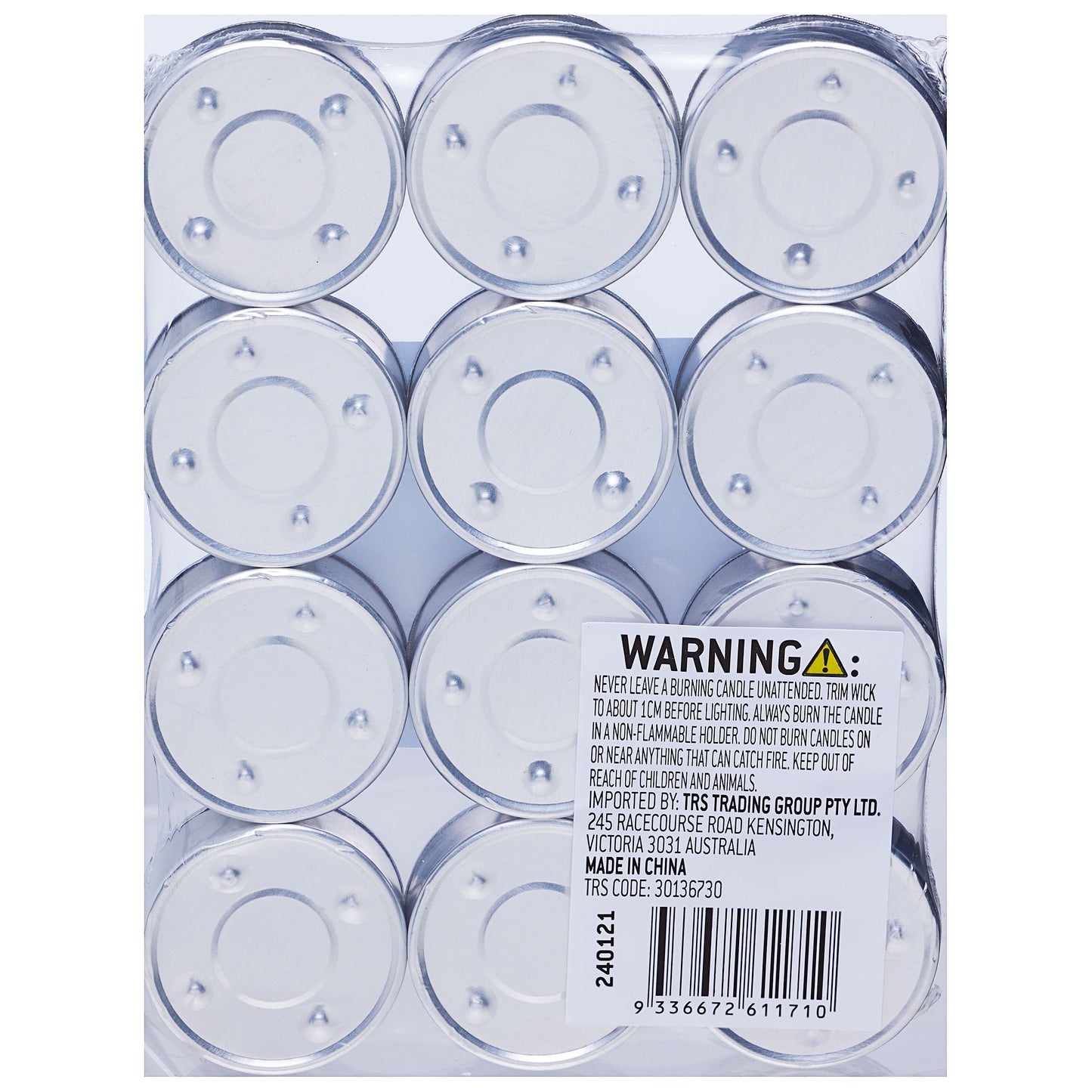 Scented Tealight Candles Sandalwood 4hr 12pk